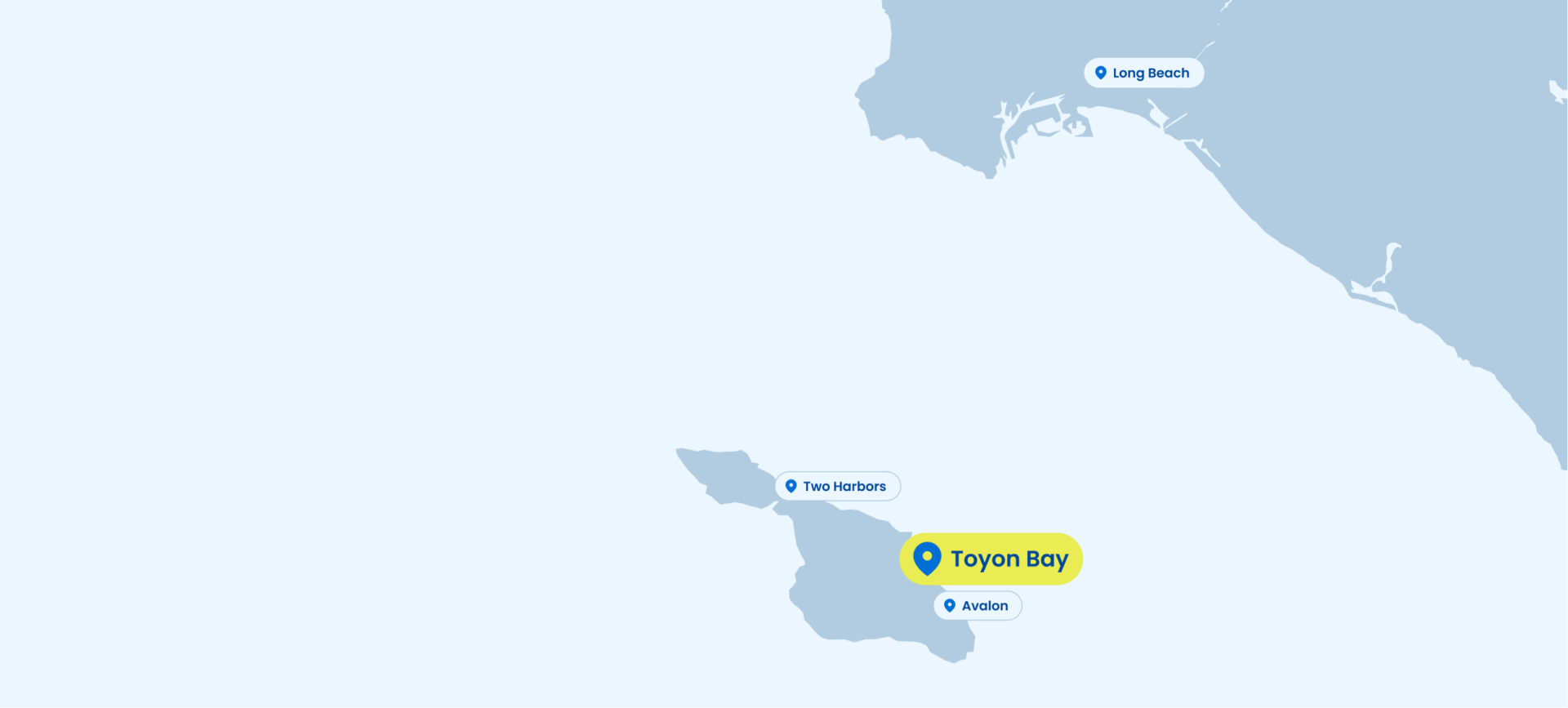 Toyon Bay map.